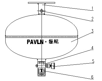 悬挂式七氟丙烷气体灭火装置结构图